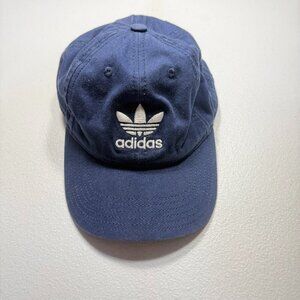 Adidas Originals Navy Blue Trefoil Dad Hat – Adjustable Cotton Baseball Cap